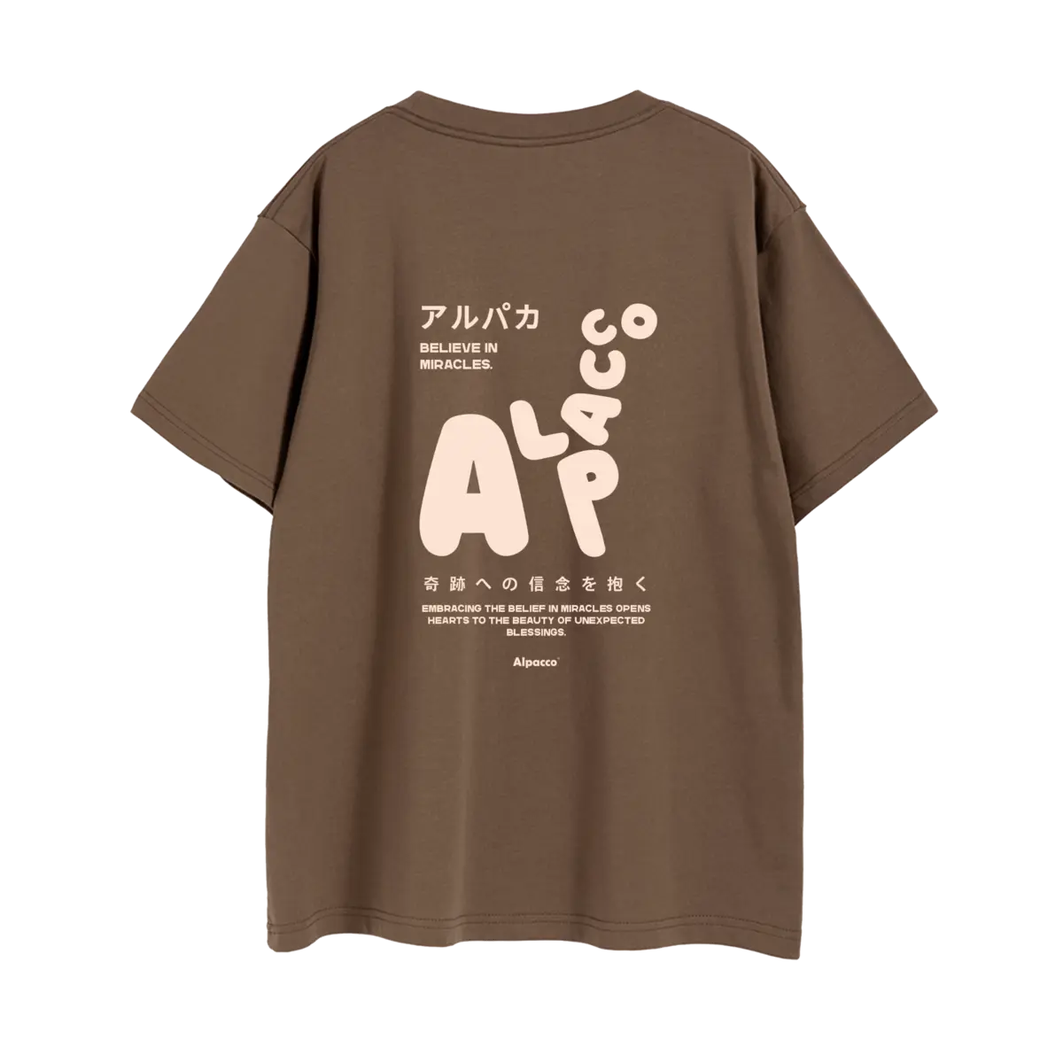 ALPACCO Mood Tee in Coffee Brown