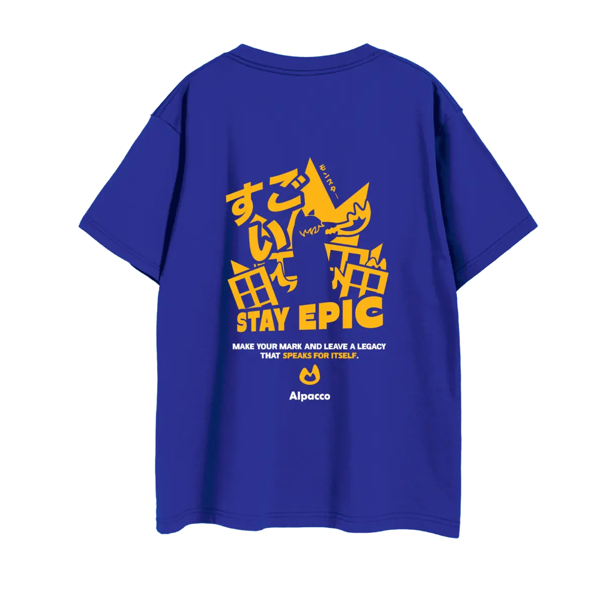 ALPACCO Stay Epic Tee in Royal Blue