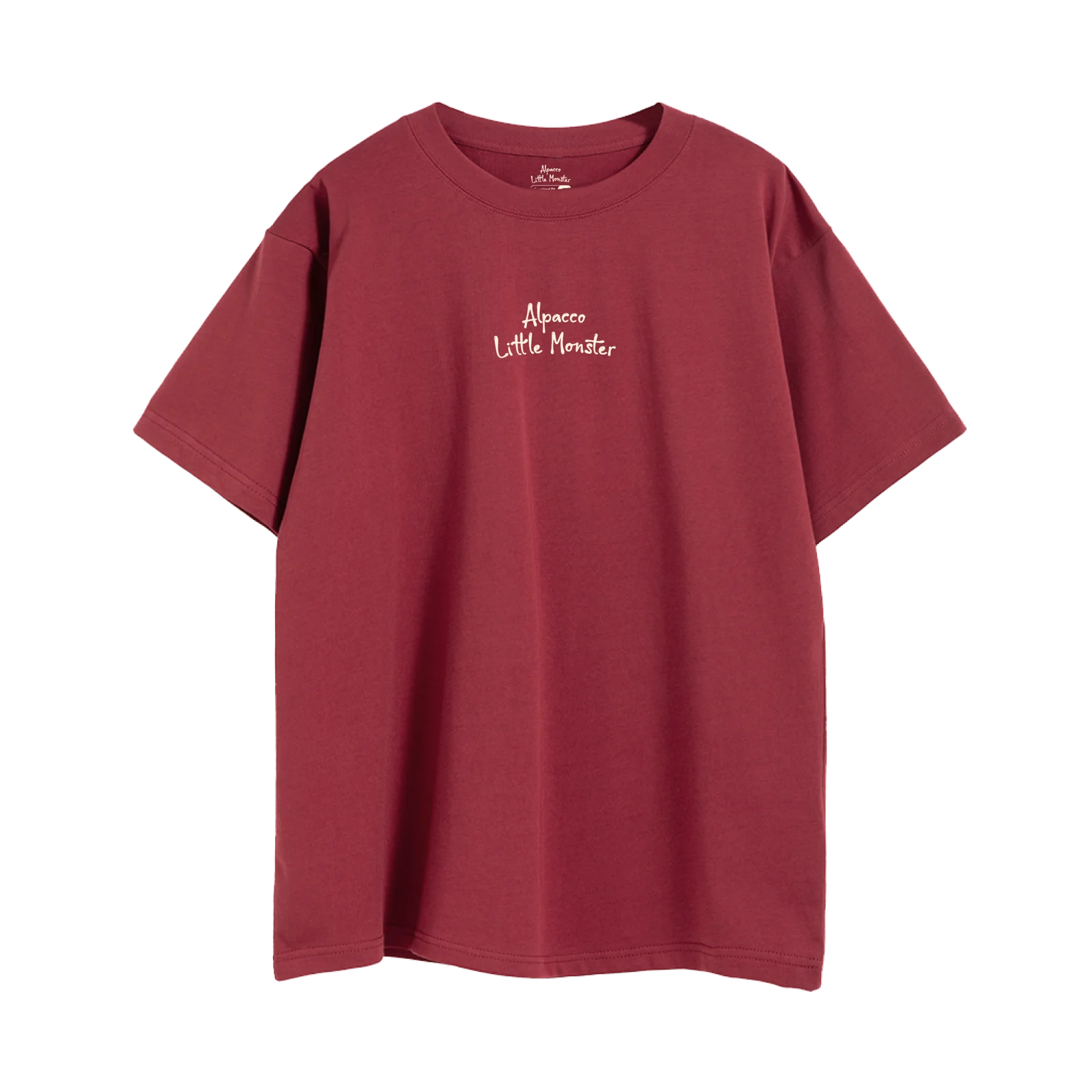 Little Monster Tee Maroon front