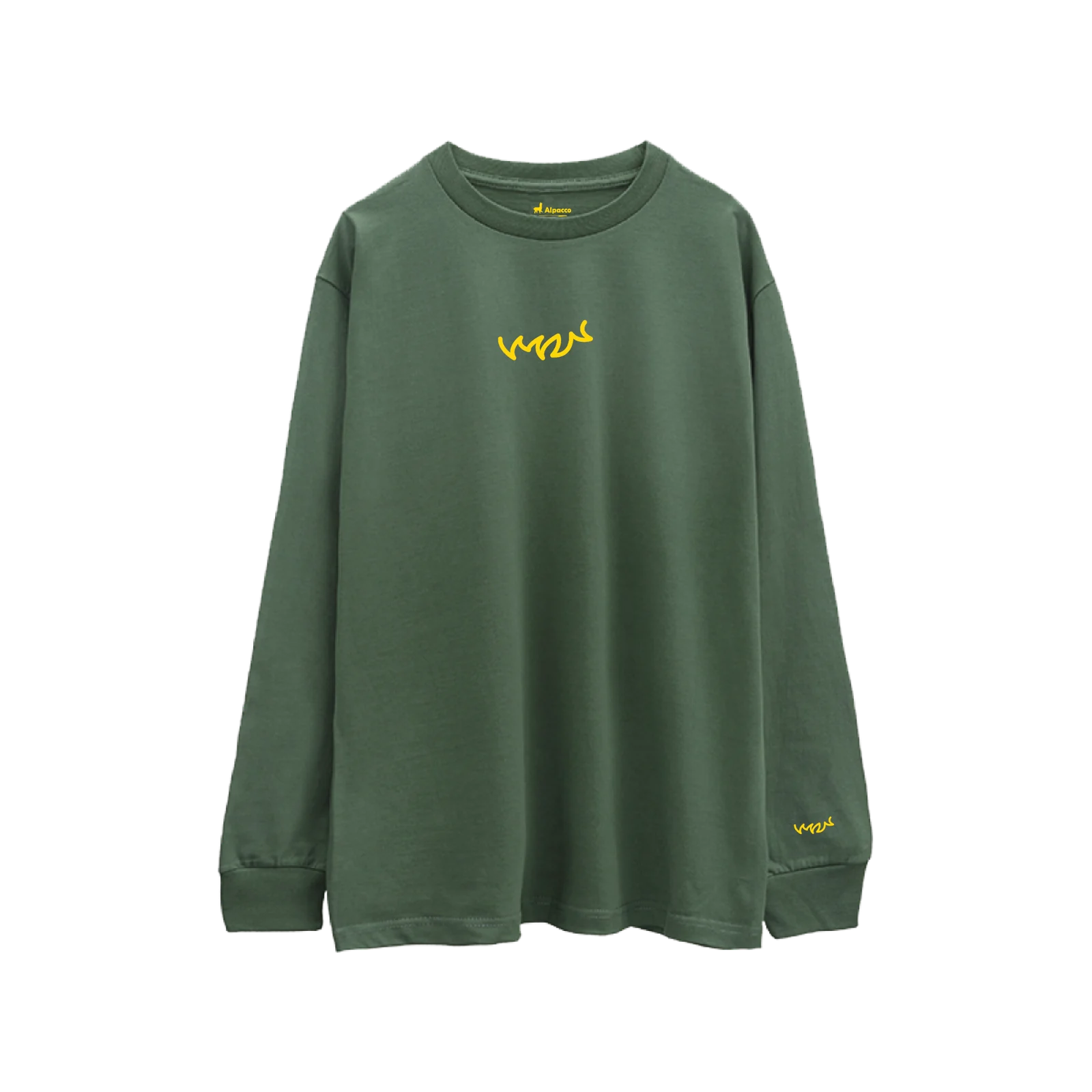 Signature Cotton Long Sleeve Forest Green front