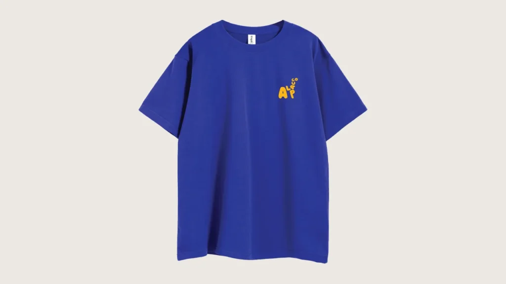 Royal blue t shirt outfit: Alpacco 260gsm oversized graphic tee in Royal Blue, front with small alpaca logo