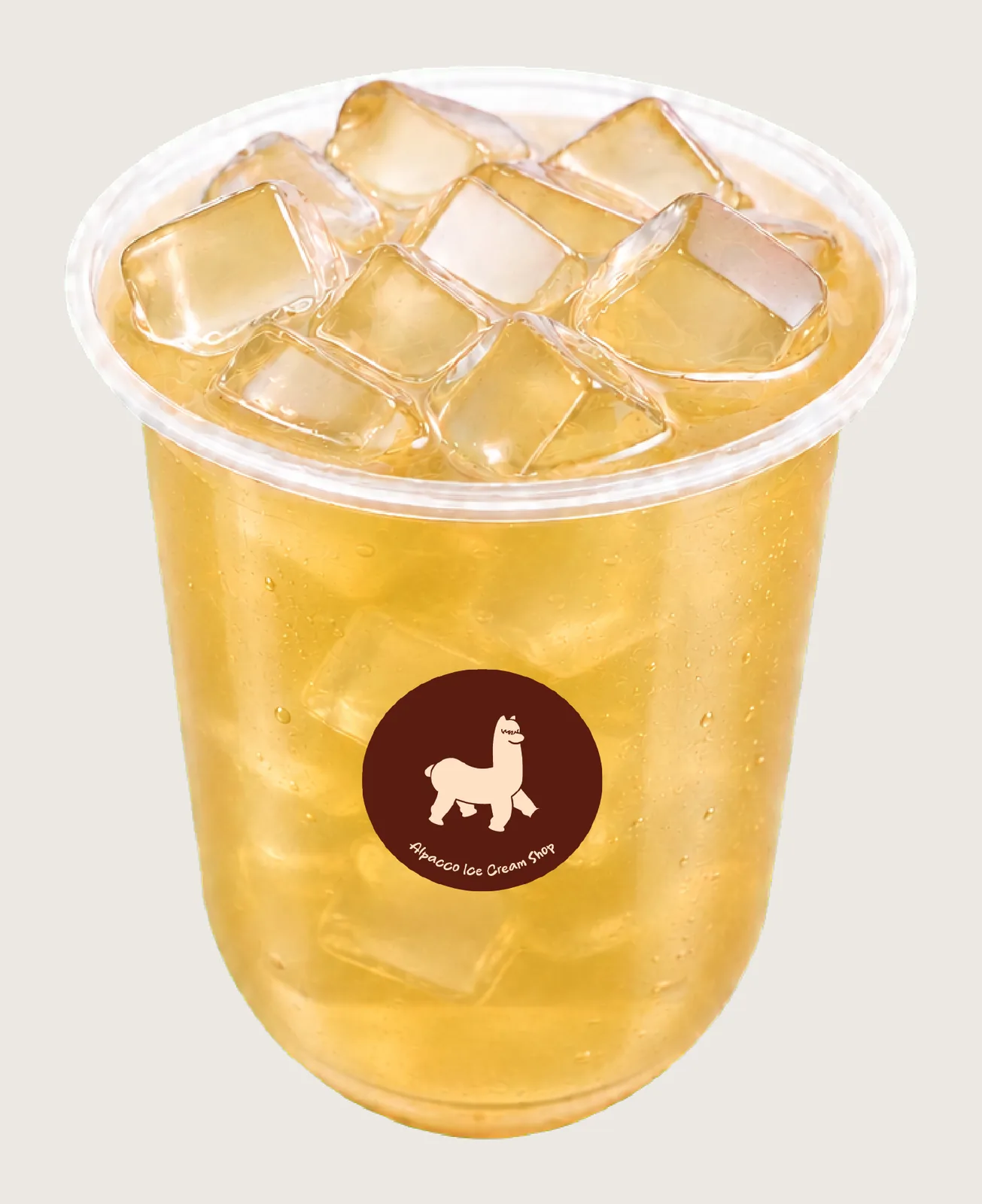Bak kut teh klang dessert: Alpacco iced jasmine tea with clear ice