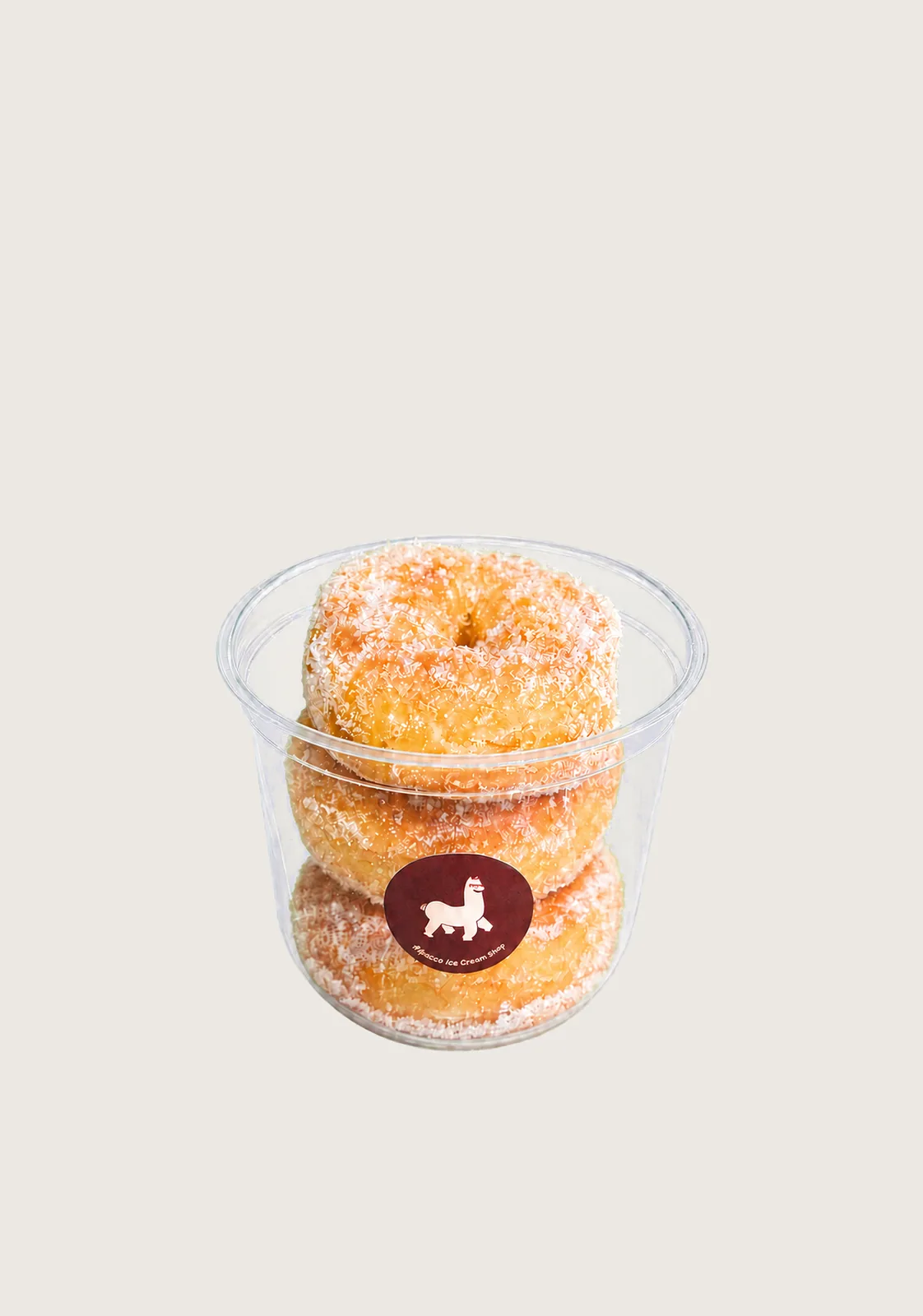 Family cafe klang: cup of Alpacco mini sugar donuts