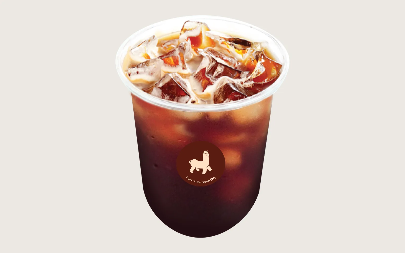 Hari raya dessert stop for the driver: Alpacco iced Americano in a branded cup