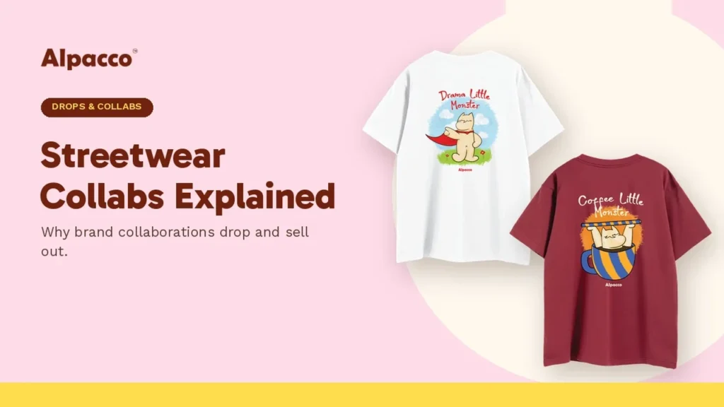 Alpacco Little Monster tees with back prints illustrating streetwear drops in Malaysia